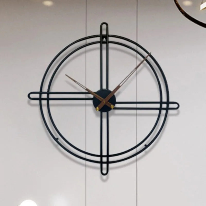 Laser-Engraved Metal Wall Clock rear mounting hardware — Casa Norex