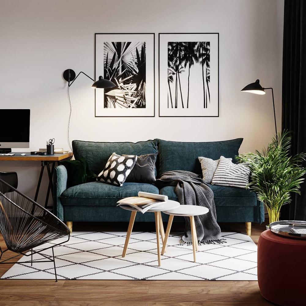 Multi Arm Spider Plug In Wall Lamp