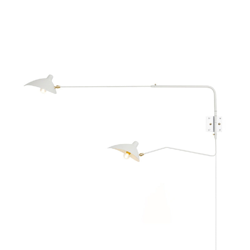 Spider wall lamp single arm pivoting cone shade - Casa Norex