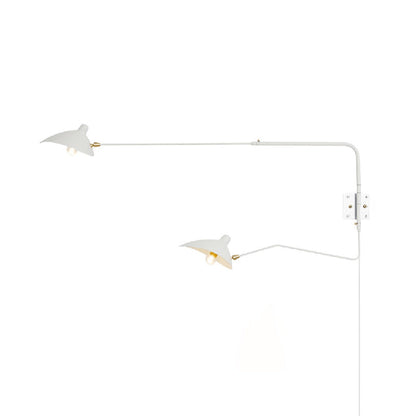 Spider wall lamp single arm pivoting cone shade - Casa Norex