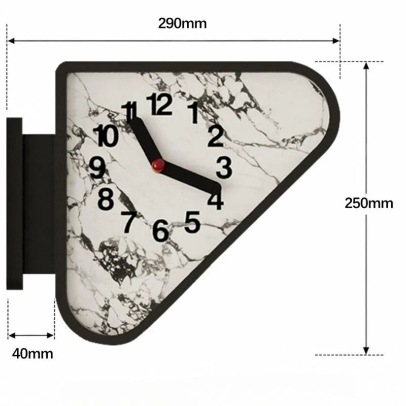 Triangular Corner Wall Clock style variant 5 | Casa Norex