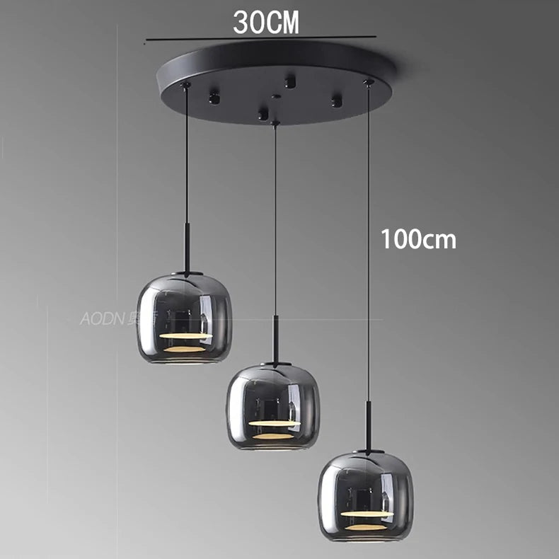 Halden Glass Cluster Pendant
