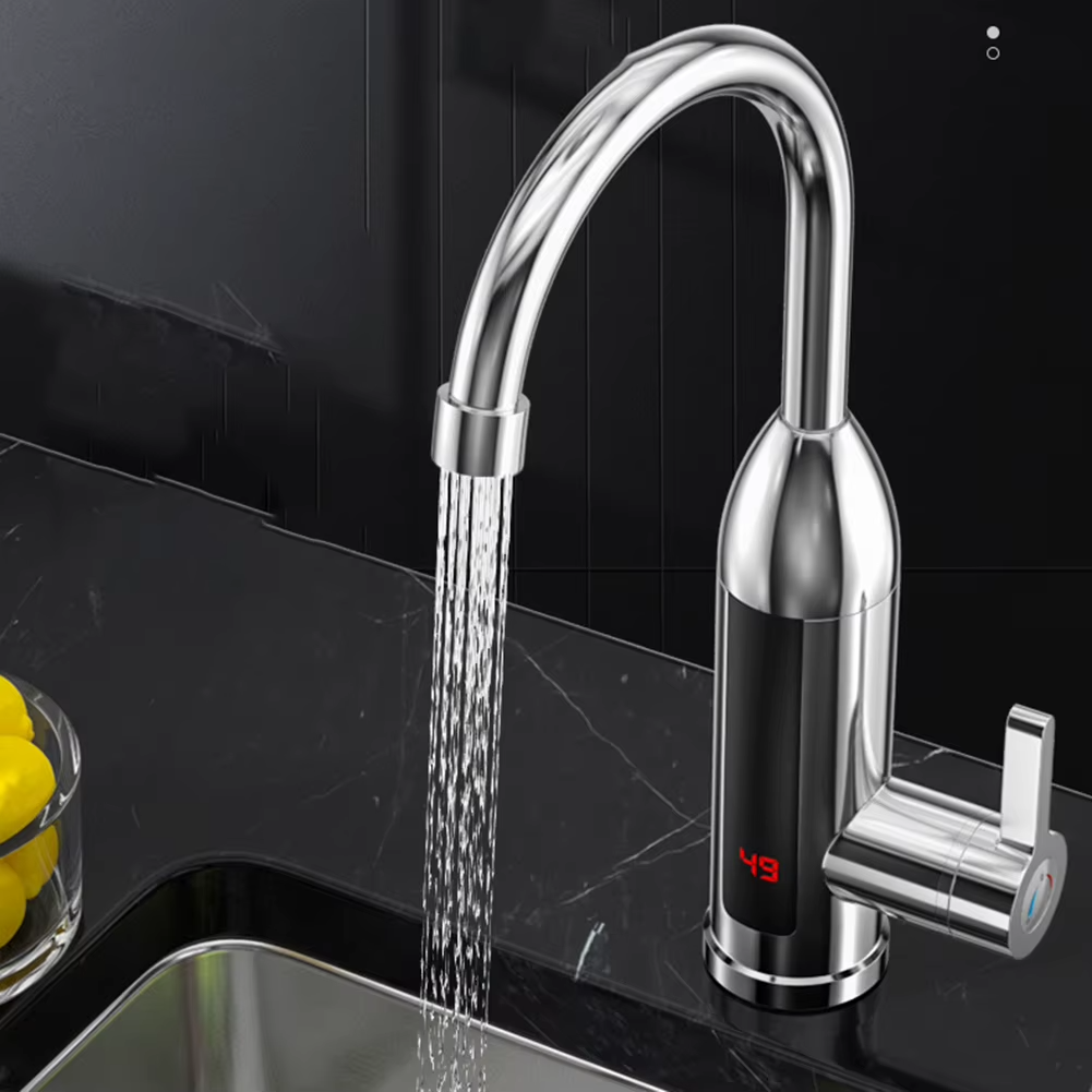 Heatwell Bathroom Faucet in bathroom vanity setting — Instant Electric Water Heating | Casa Norex