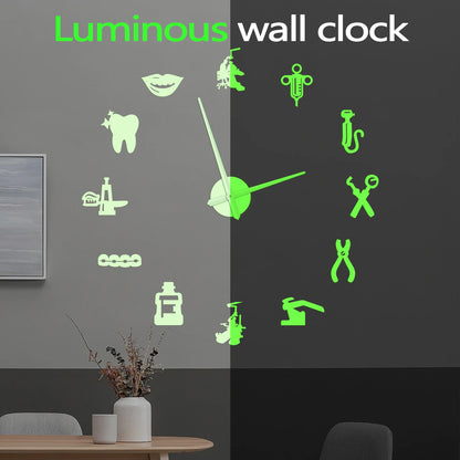 Giant DIY Numeral Wall Clock full layout on a wall — Casa Norex