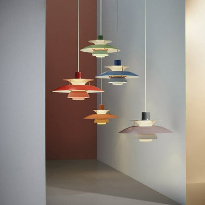 Colorful Layered Pendant Lights
