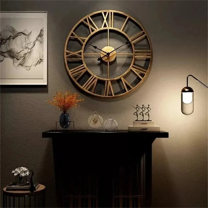Roman Numeral Wall Clock dial and hands detail | Casa Norex