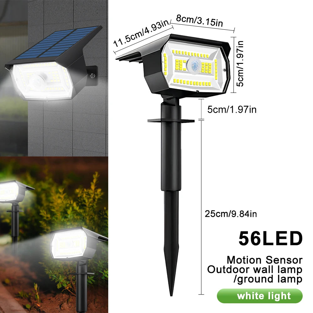 Solar landscape spotlight ground stake attachment