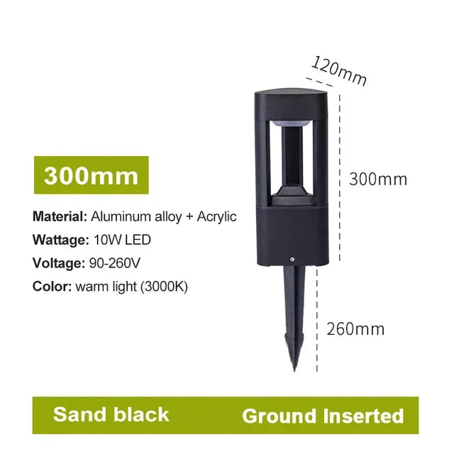 Bollard light aluminum alloy housing texture close-up | Casa Norex