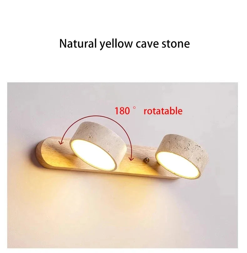 Travertine Duo Wall Light