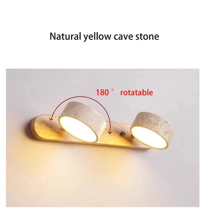Travertine Duo Wall Light