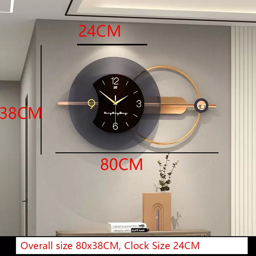 Double-Layer Nordic Wall Clock