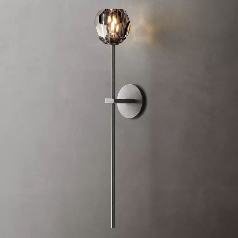Boule glass sconce foyer entryway lifestyle shot — Casa Norex
