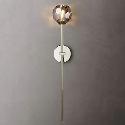 Boule glass sconce side angle detail — Casa Norex
