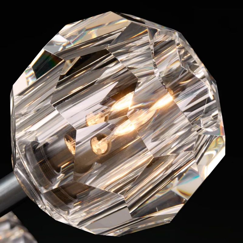 Boule glass sconce dimension diagram — Casa Norex