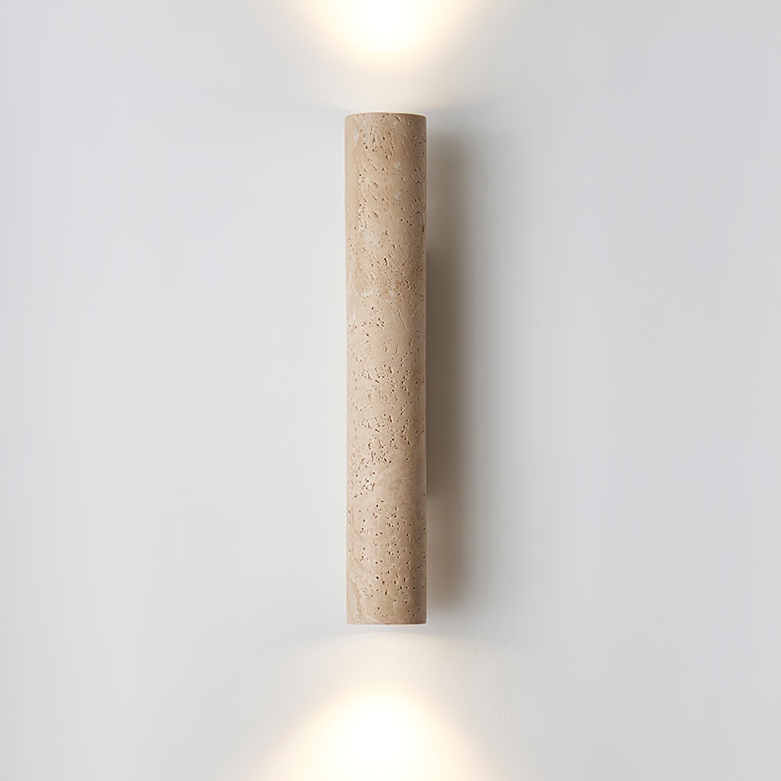 Wall sconce in modern living room — warm amber glow | Casa Norex