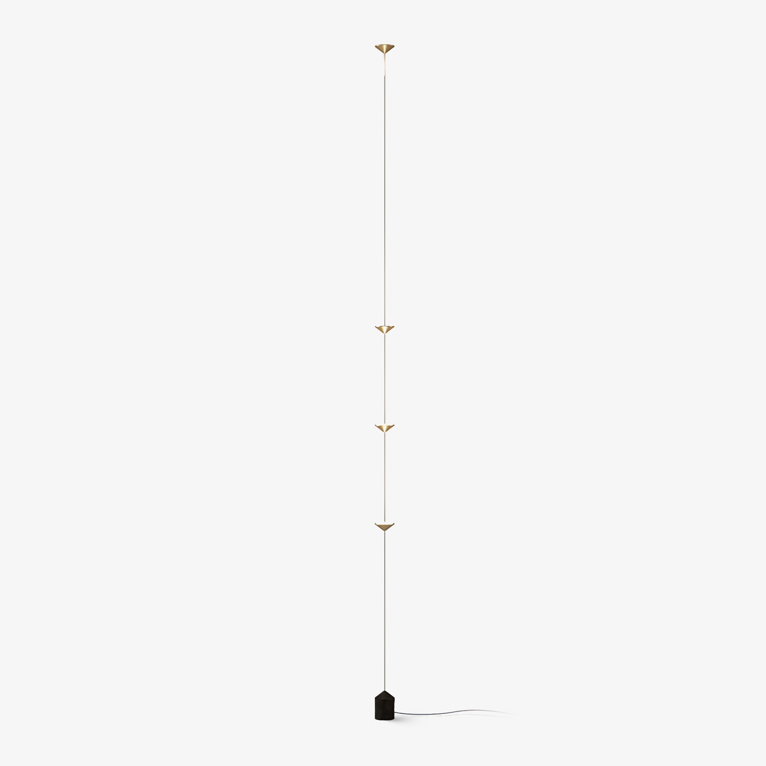 Marble counterweight floor lamp detail — Casa Norex