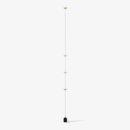Marble counterweight floor lamp detail — Casa Norex