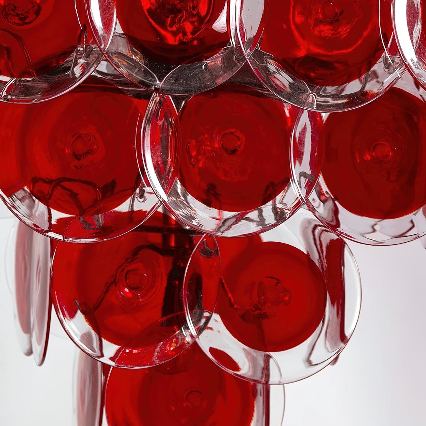 Stiletto Crimson Disc Chandelier