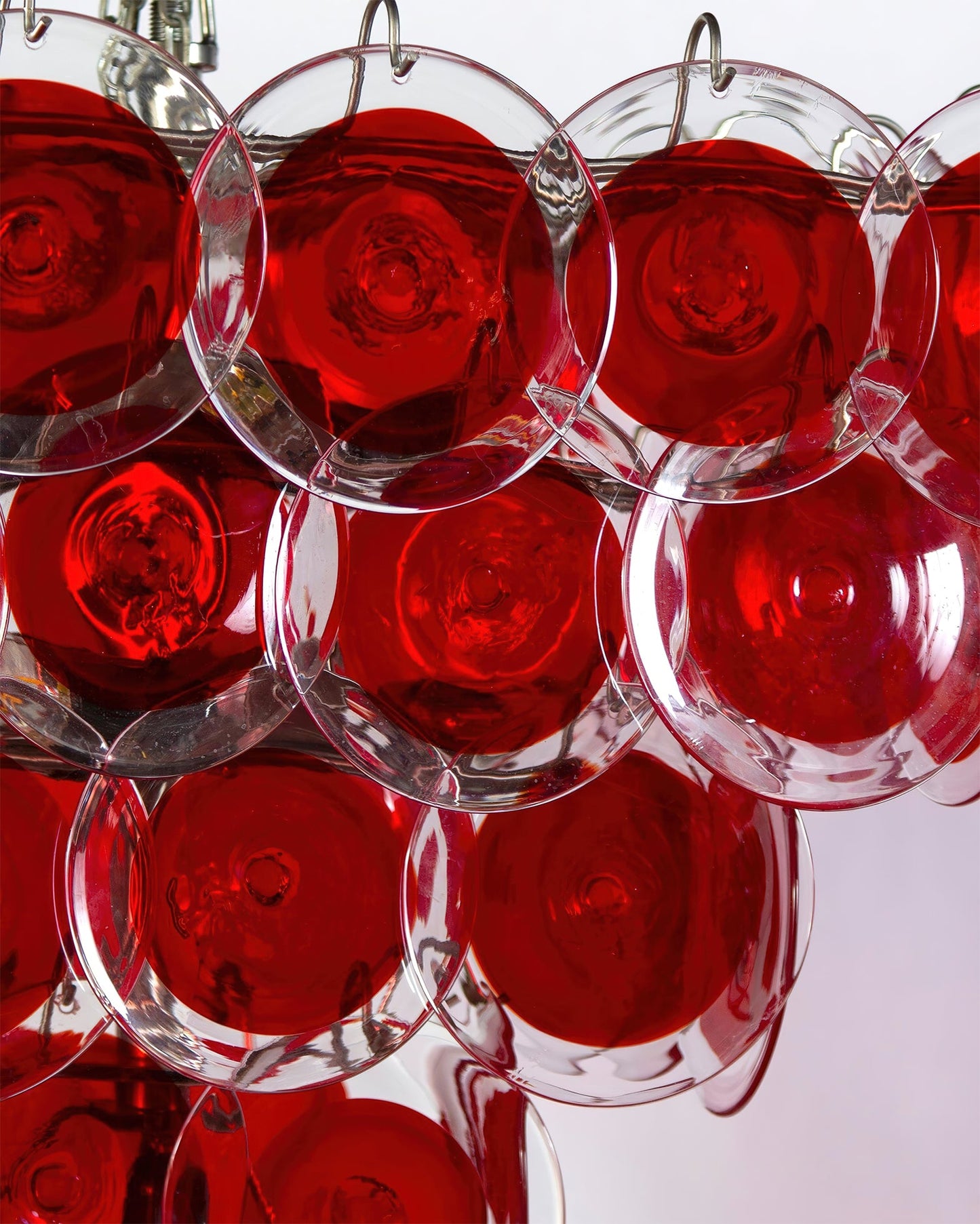 Stiletto Crimson Disc Chandelier