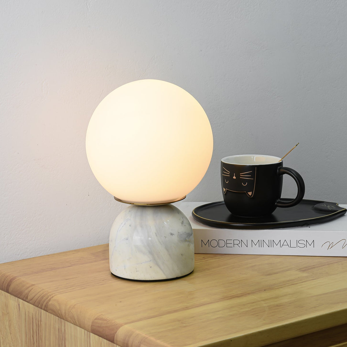 Marble table lamp bedside styling - Casa Norex