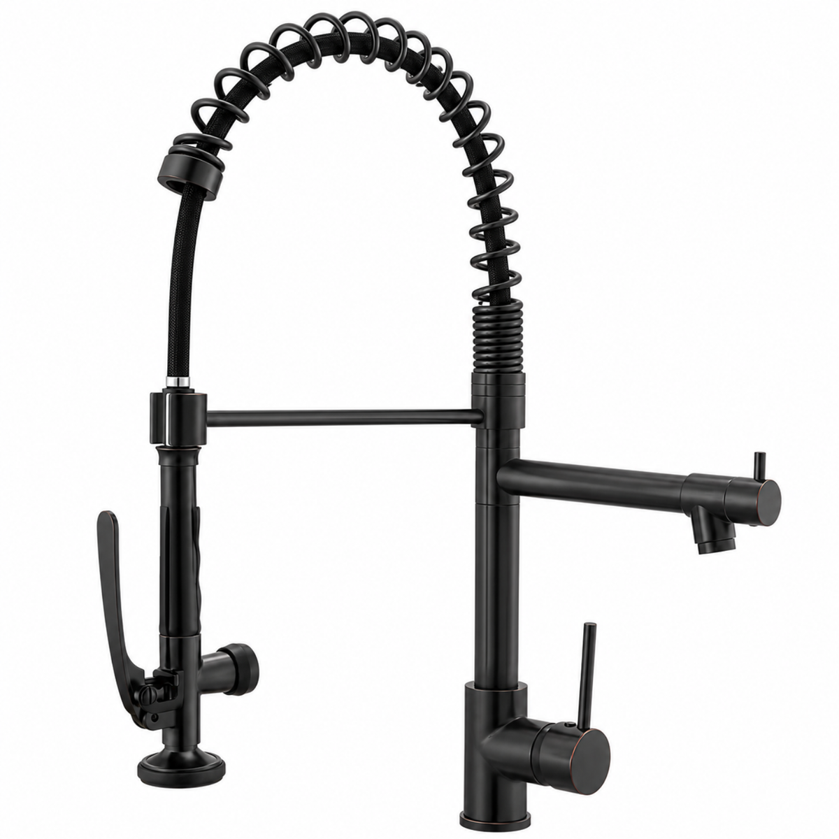 Kingswood Pull-Out Kitchen Faucet — 2-mode pull-out sprayer with lock bar | Casa Norex