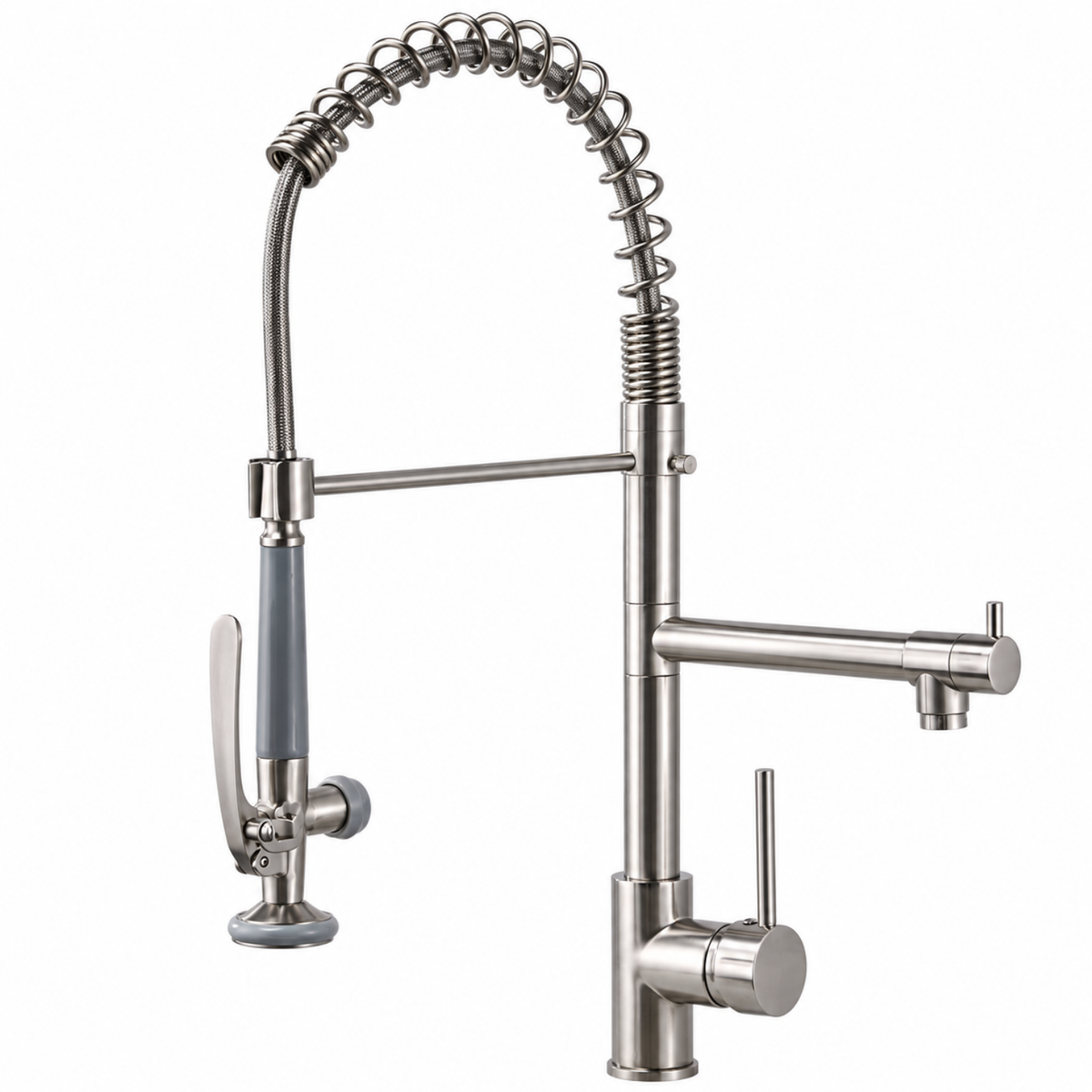 Kingswood Pull-Out Kitchen Faucet — 360° high-arc gooseneck spout | Casa Norex