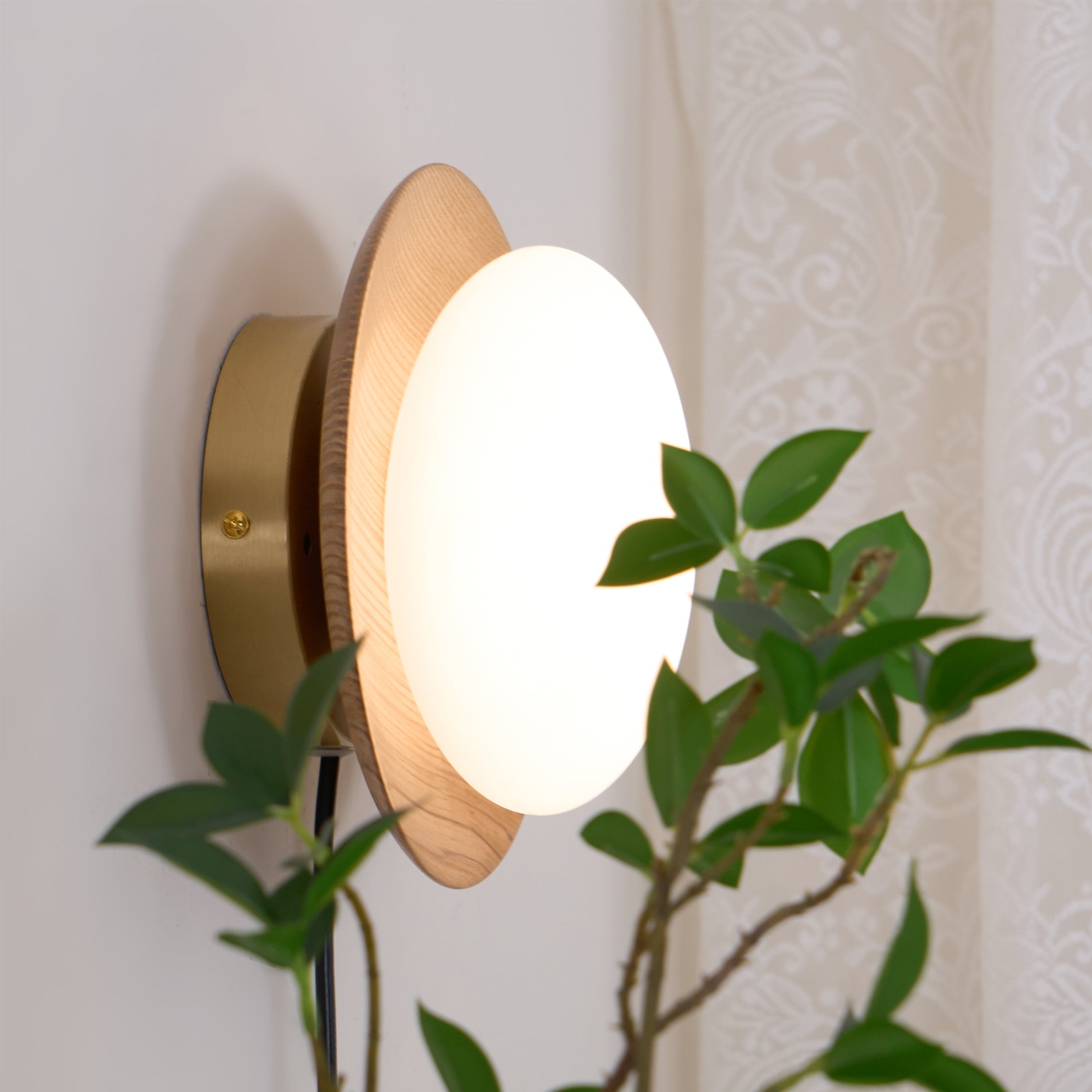 Tablet plug-in lamp white finish bedroom bedside - Casa Norex