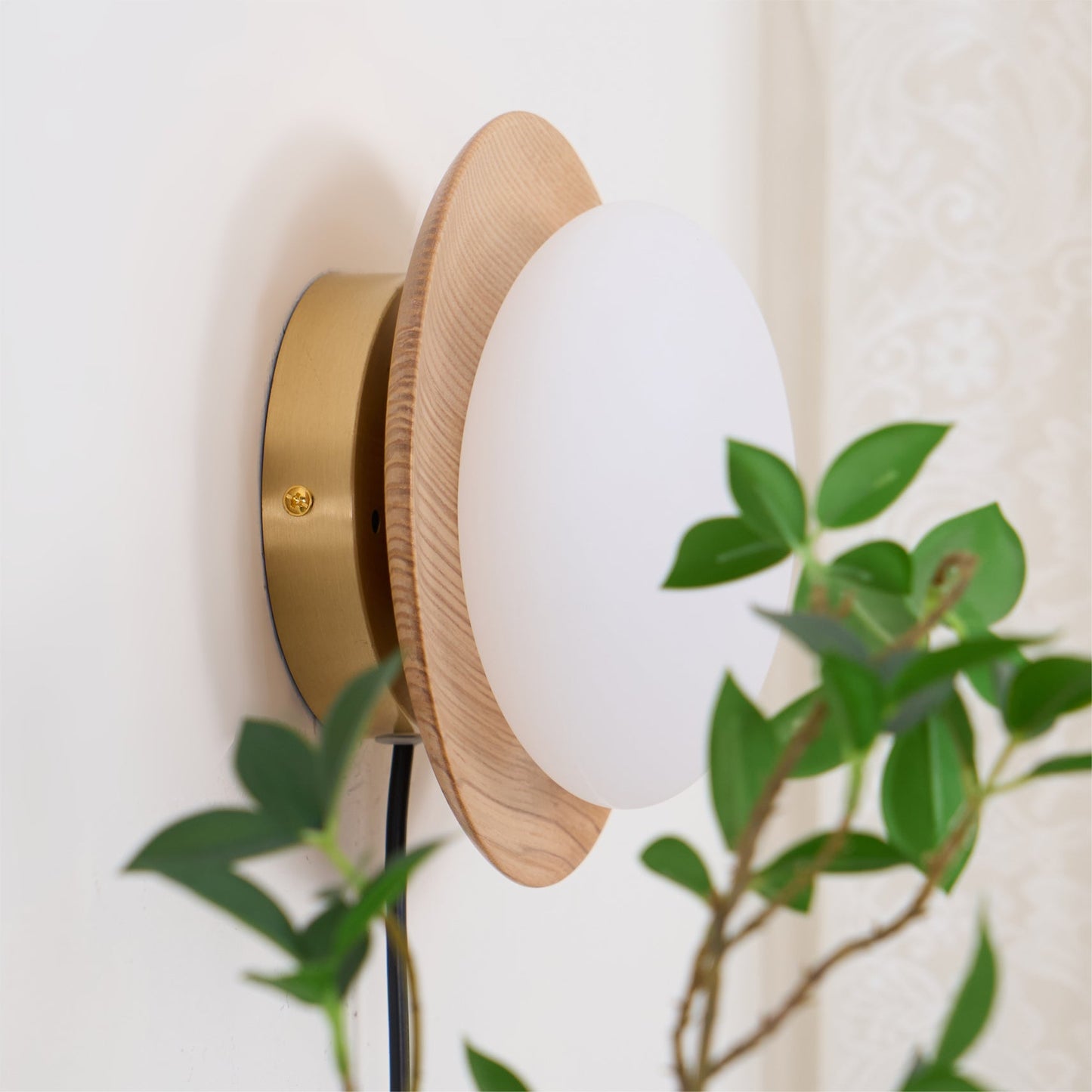 Tablet wall lamp solid wood natural grain - Casa Norex