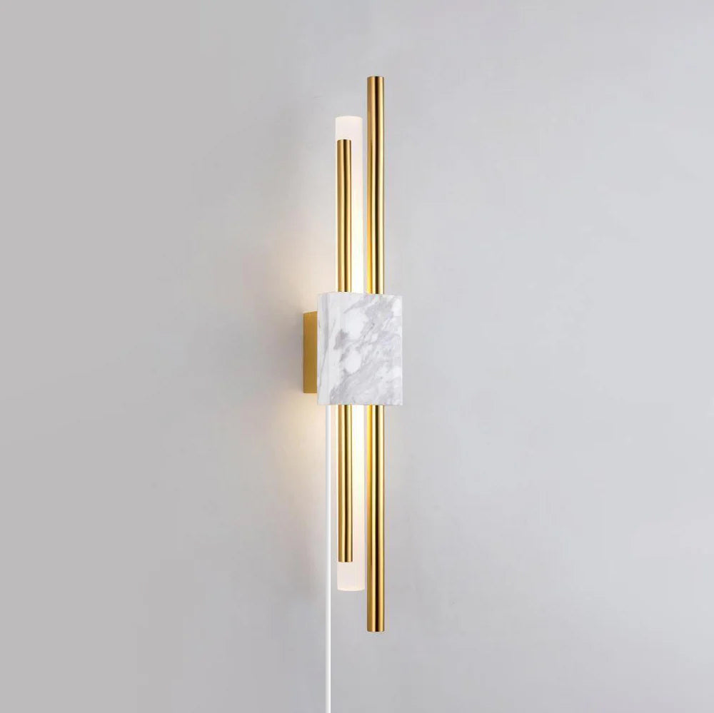 Tanto plug-in lamp white marble variant - Casa Norex
