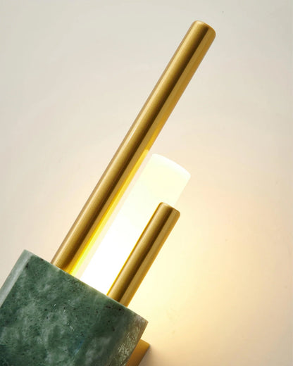 Tanto marble wall sconce installed living room corridor - Casa Norex