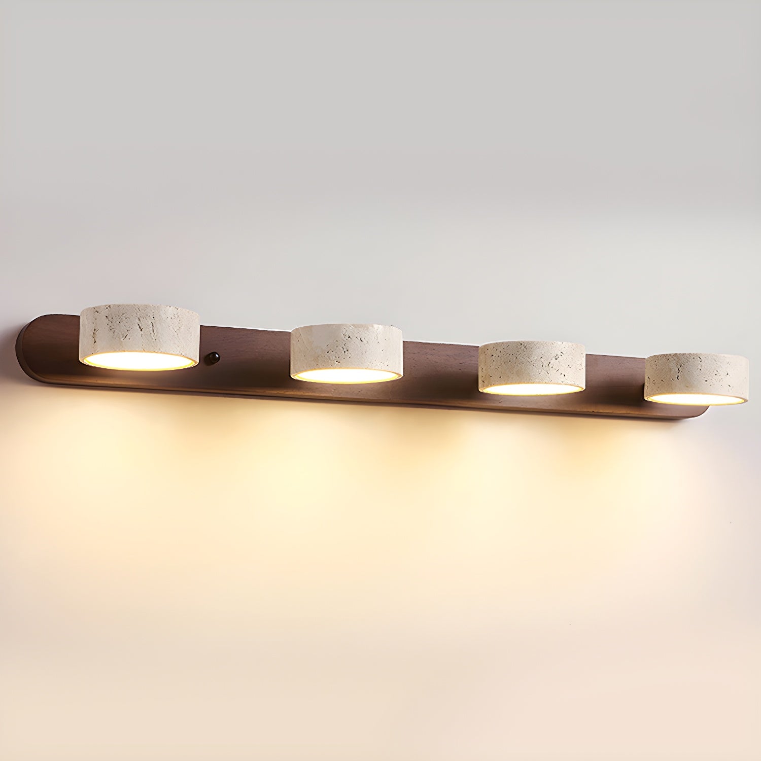 Travertine wall light 3-light size — Casa Norex