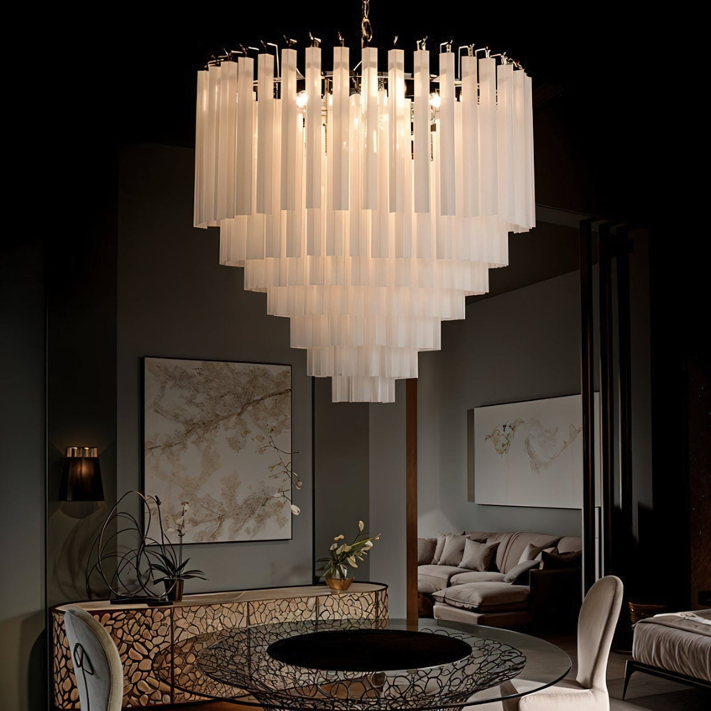 Triedra Cascade Chandelier