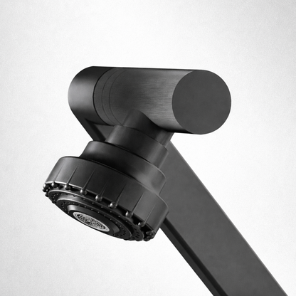 Rotaflow Bathroom Basin Faucet countertop view — Black finish — Casa Norex