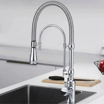 Ironvale Industrial Pull-Down Kitchen Faucet — 5 available finishes | Casa Norex