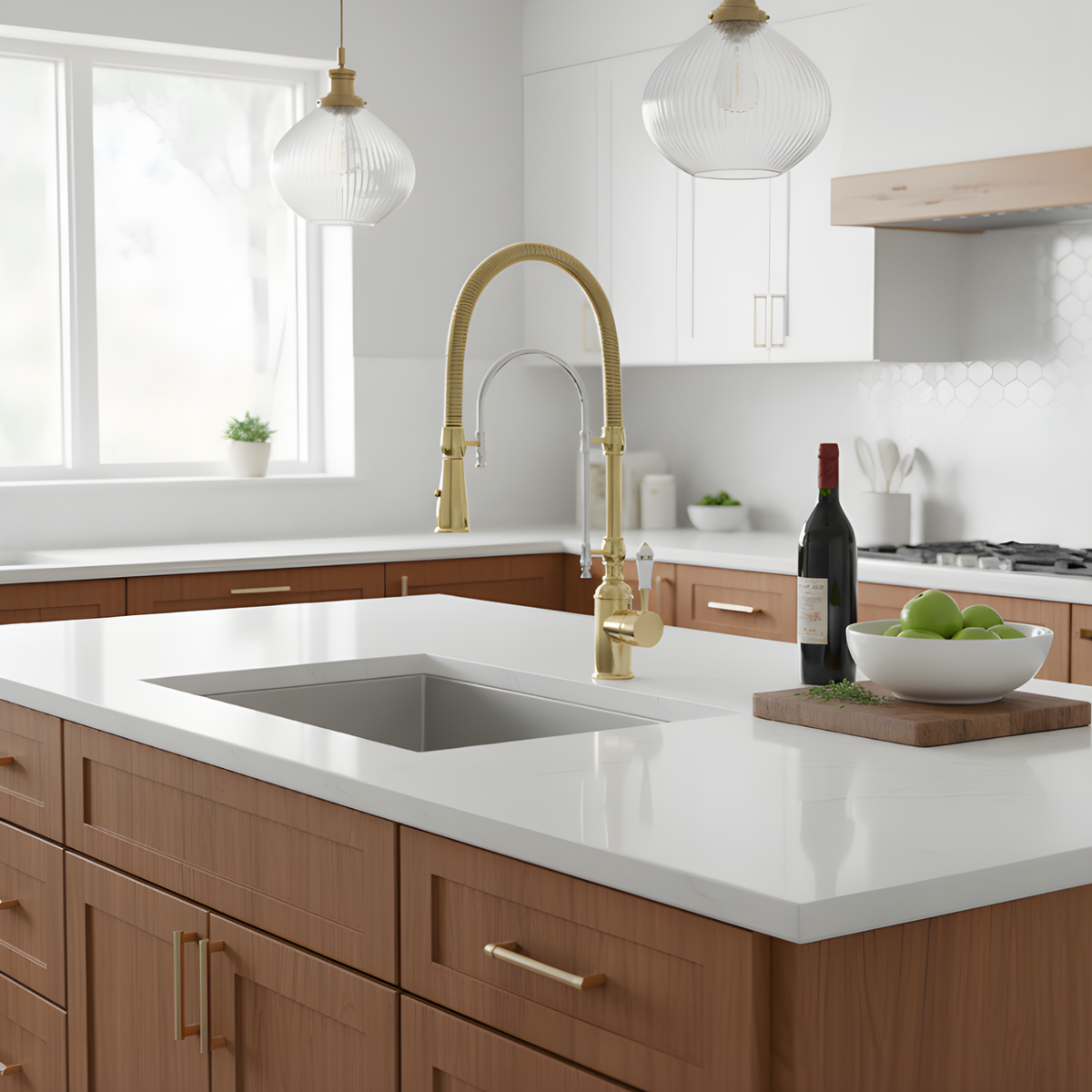 Ironvale Industrial Pull-Down Kitchen Faucet