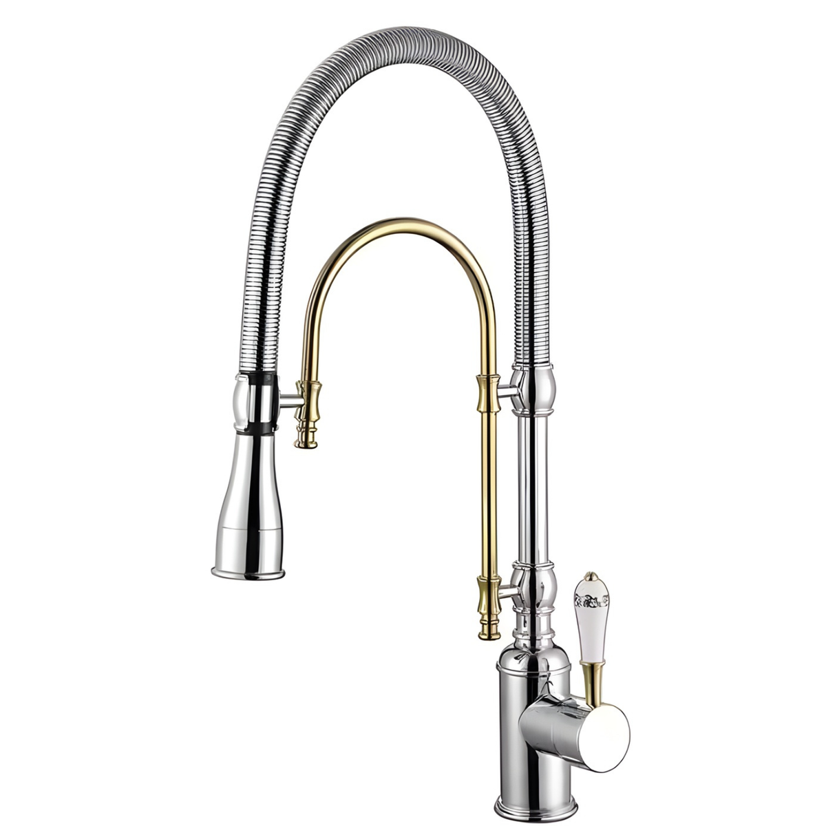 Ironvale Industrial Pull-Down Kitchen Faucet