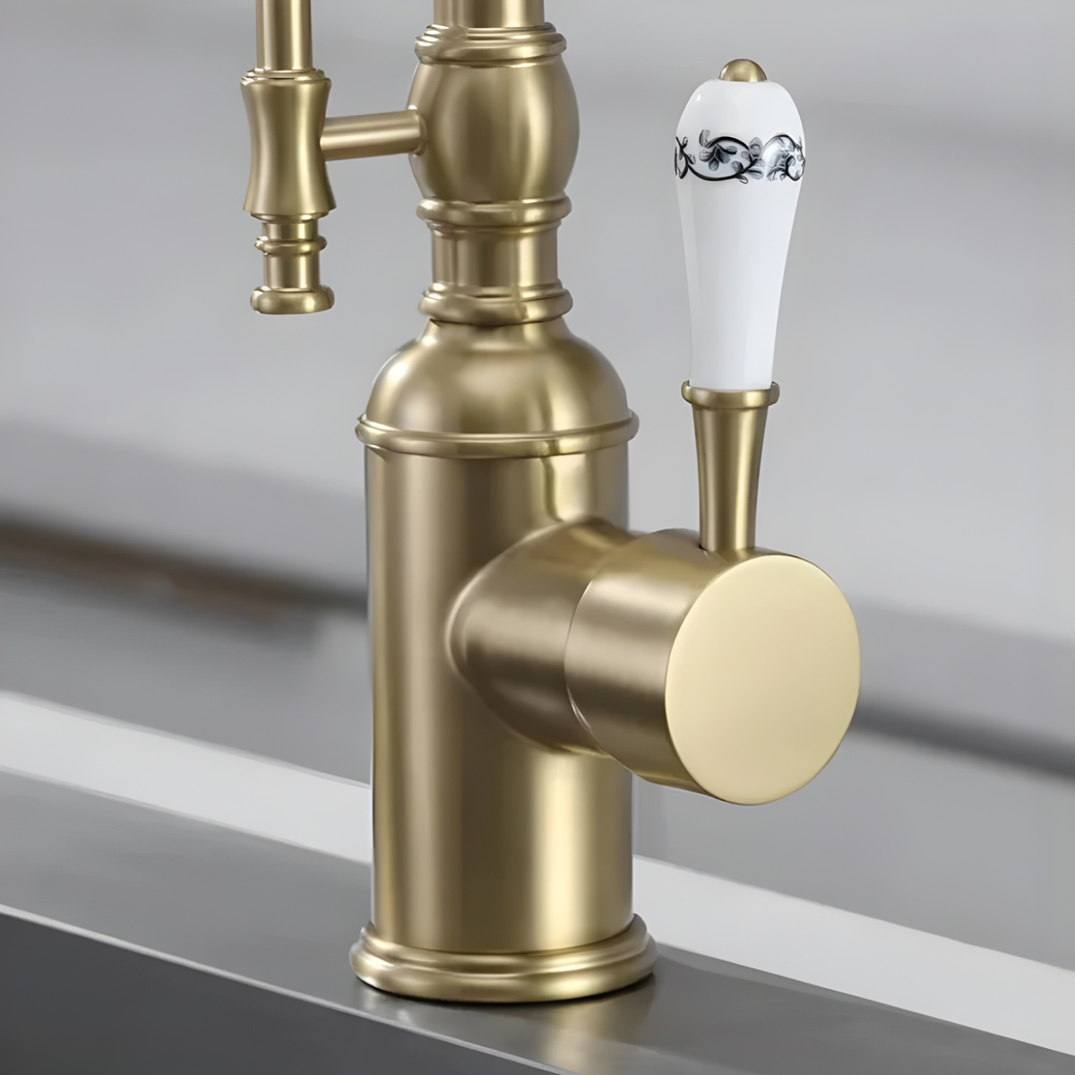 Ironvale Industrial Pull-Down Kitchen Faucet