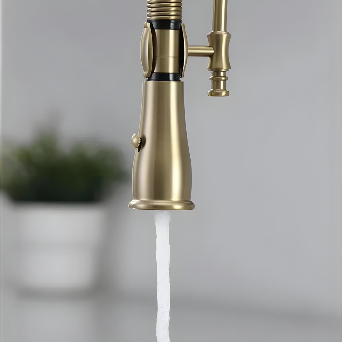 Ironvale Industrial Pull-Down Kitchen Faucet