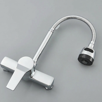 Millcross Wall-Mounted Kitchen Faucet — single-lever hot and cold mixer | Casa Norex