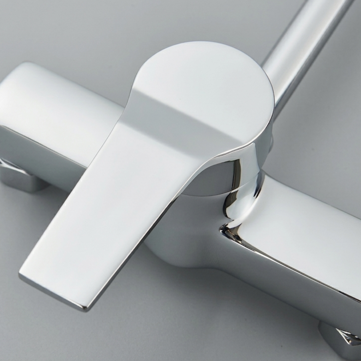 Millcross Wall-Mounted Kitchen Faucet — drip-free ceramic valve core, angled view | Casa Norex