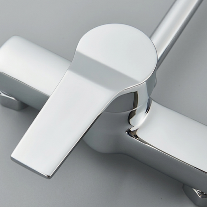 Millcross Wall-Mounted Kitchen Faucet — drip-free ceramic valve core, angled view | Casa Norex