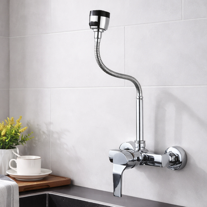 Millcross Wall-Mounted Kitchen Faucet — 360° rotatable spout | Casa Norex