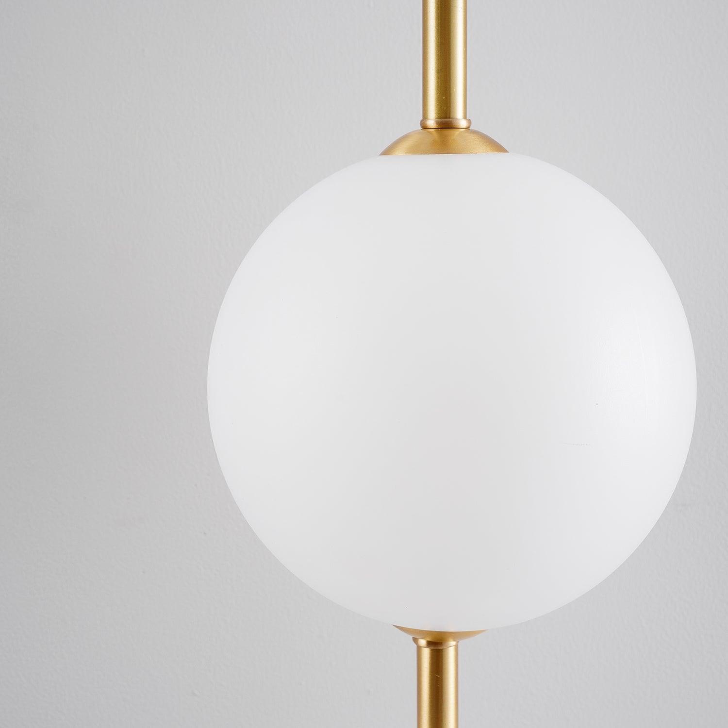 Vertical Globe wall lamp installed hallway bathroom - Casa Norex