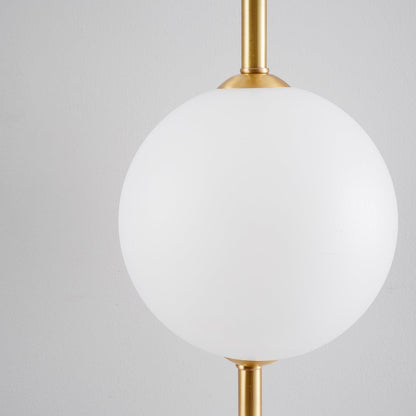 Vertical Globe wall lamp installed hallway bathroom - Casa Norex