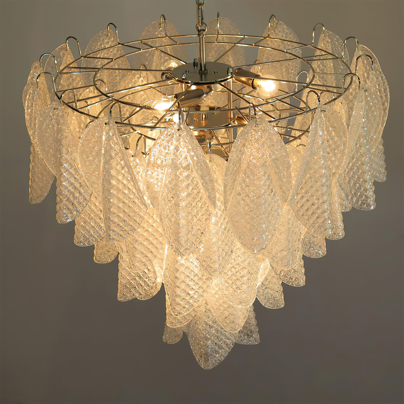 Vianna Ripple Glass Chandelier