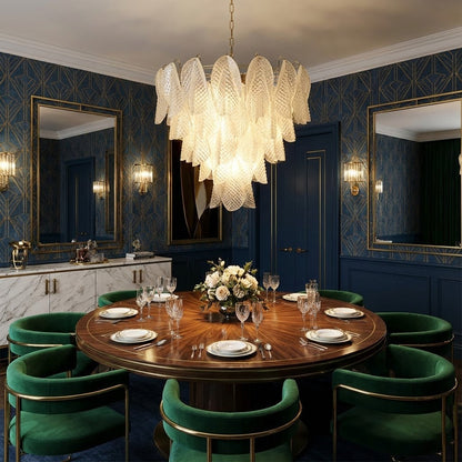 Vianna Ripple Glass Chandelier