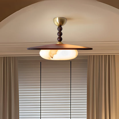 Alabaster diffuser ceiling light — warm tinted glow | Casa Norex