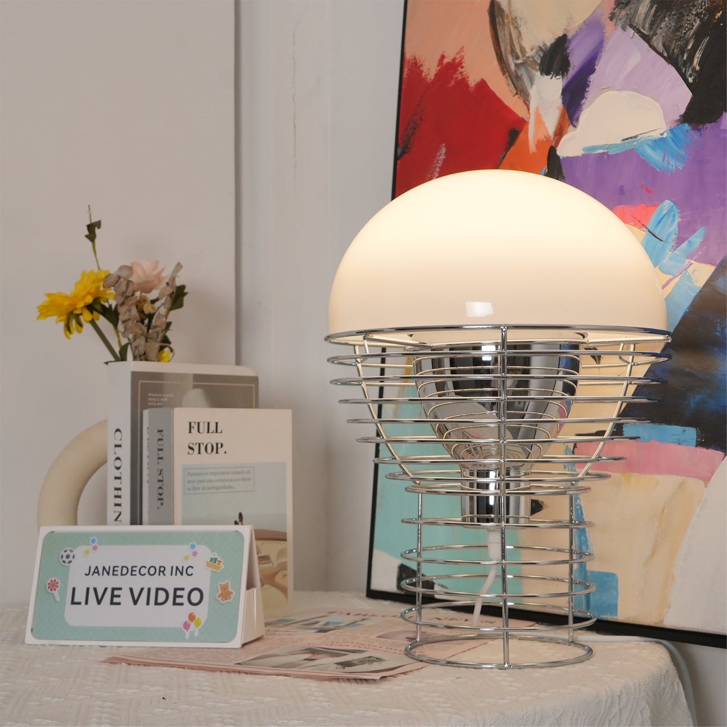 Wire Table Lamp