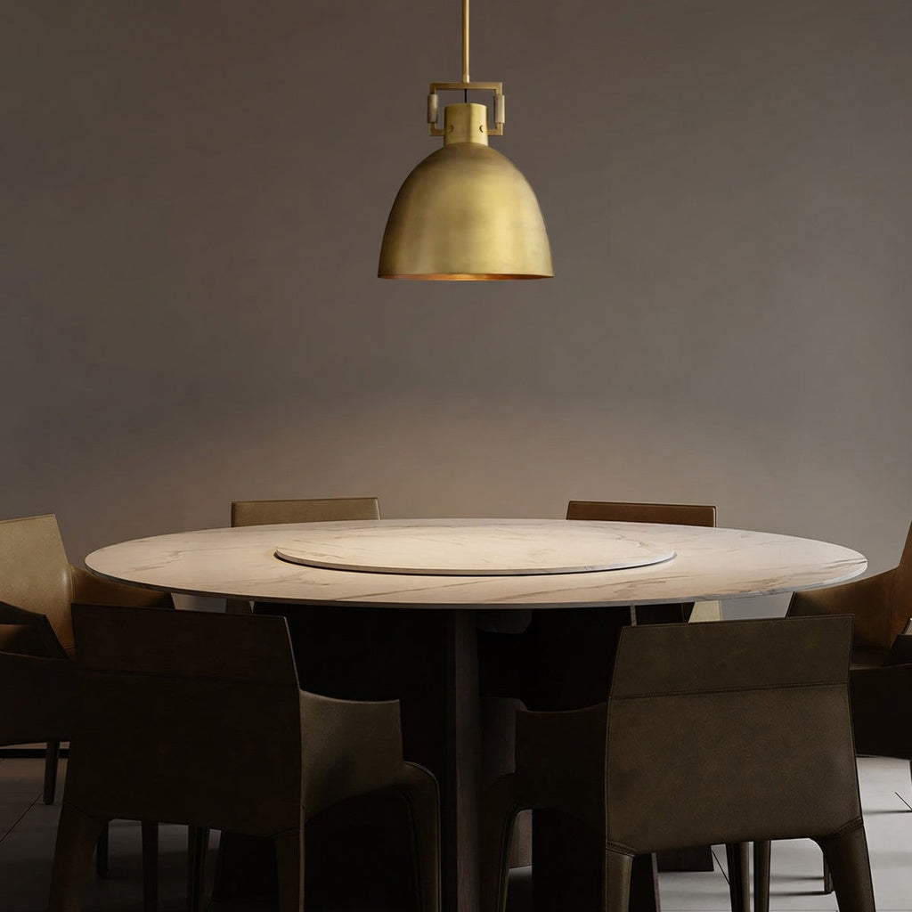 Machinist arch pendant light matte black finish — Casa Norex