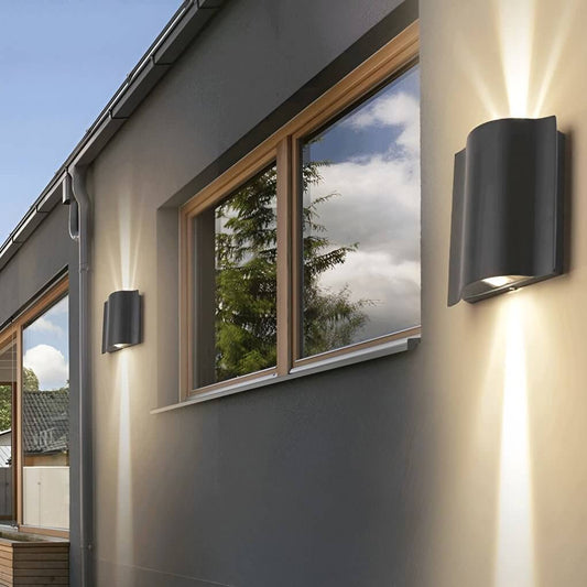 Beam wall light — wavy die-cast aluminum, up-down LED | Casa Norex